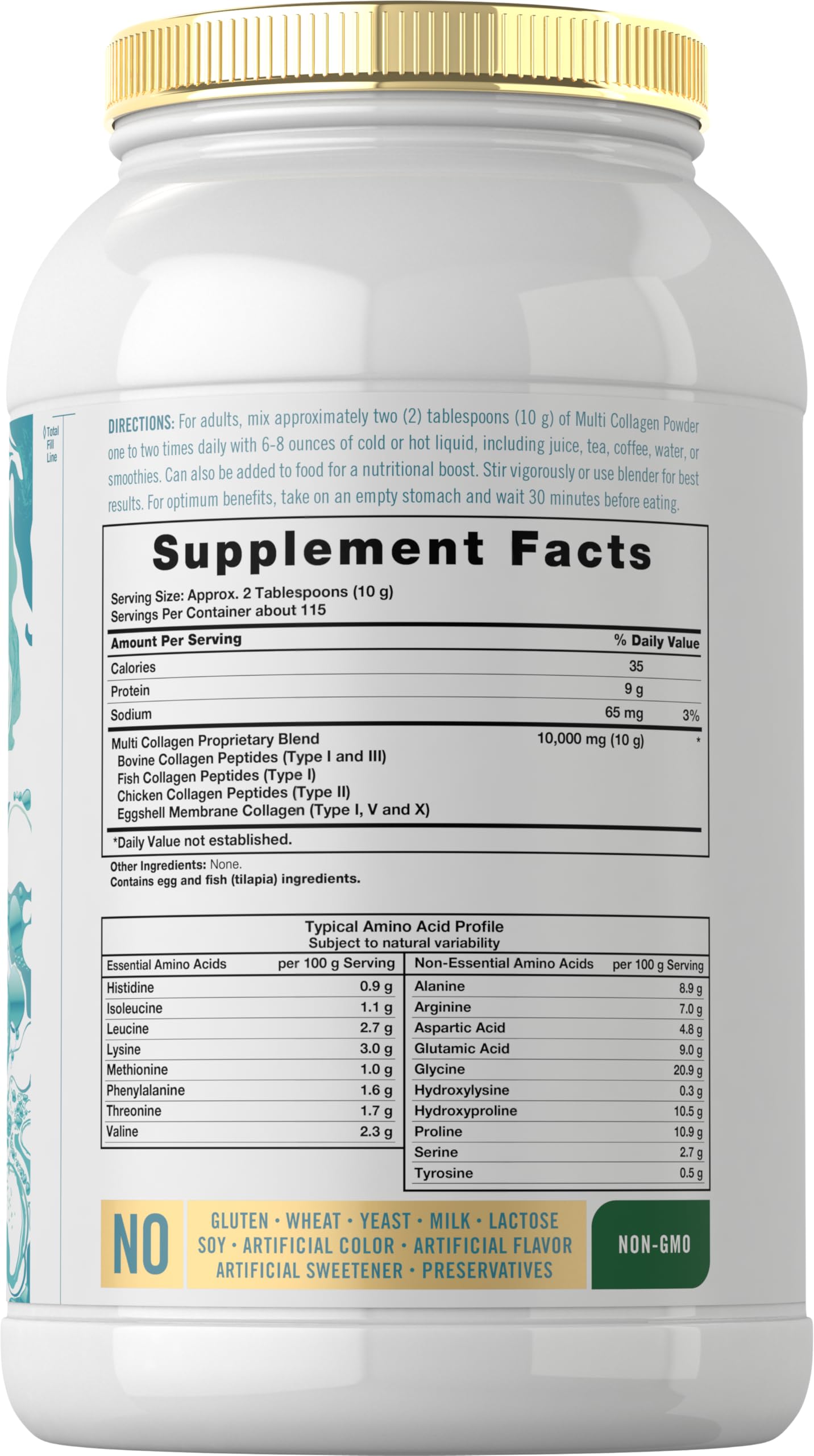Carlyle Multi Collagen Peptides Powder 40 oz | Type I, II, III, V, X | Supplement Blend with Protein | Multi Food Sourced | Non-GMO, Gluten Free Carlyle buy supplements Au