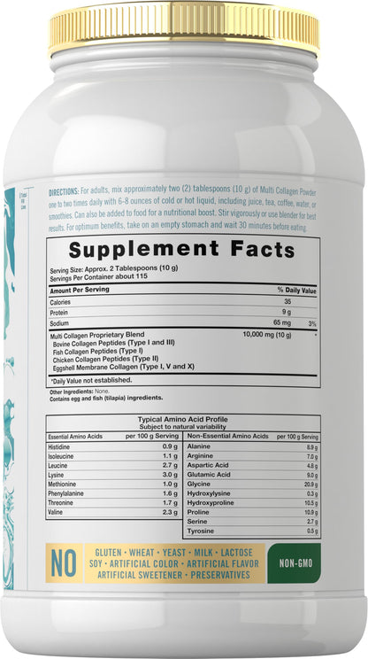 Carlyle Multi Collagen Peptides Powder 40 oz | Type I, II, III, V, X | Supplement Blend with Protein | Multi Food Sourced | Non-GMO, Gluten Free Carlyle buy supplements Au