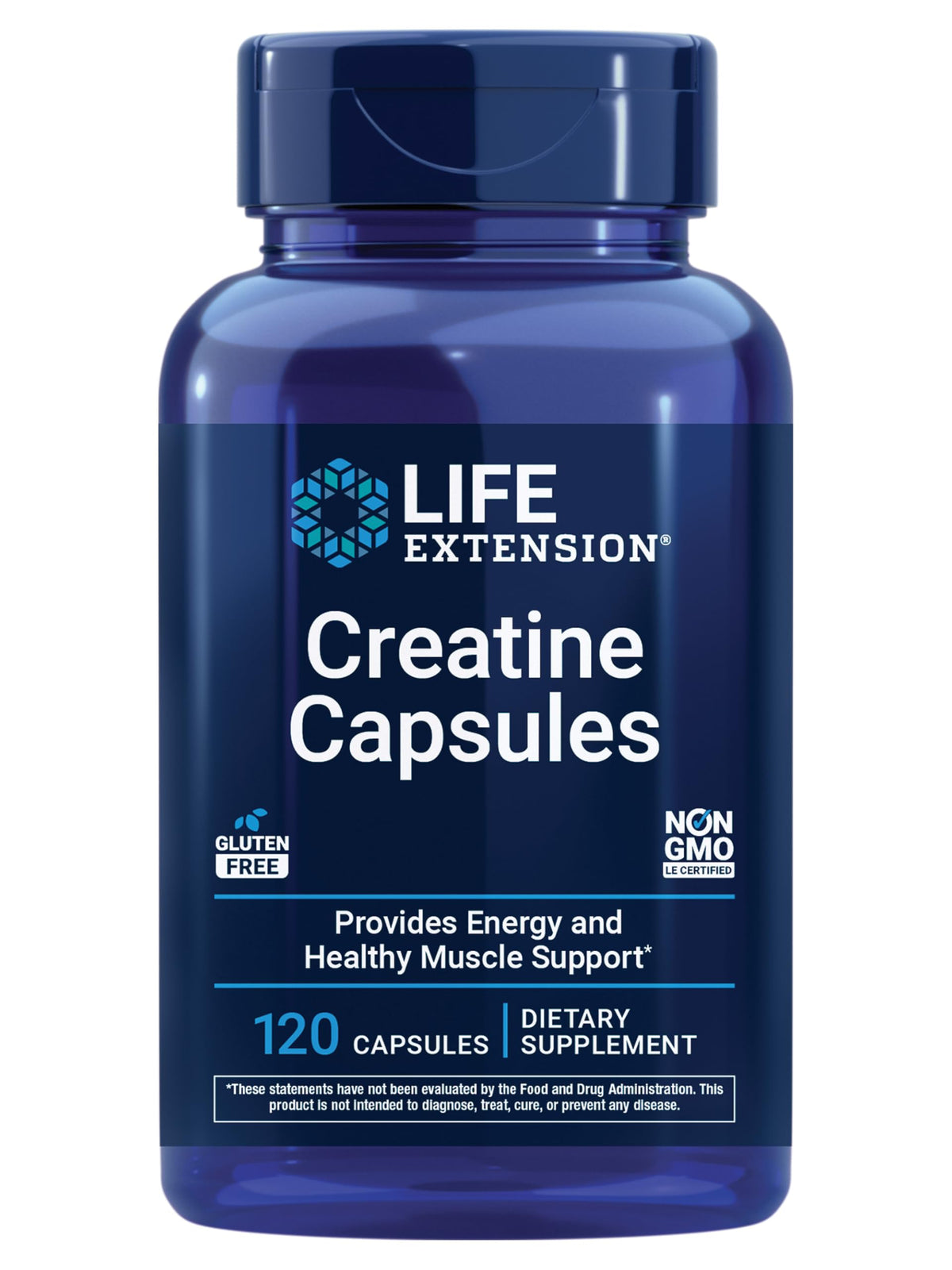 Life Extension Creatine Capsules – Creatine Monohydrate – Promotes Strength, Lean Muscle, Healthy Endurance – Non-GMO, Gluten-Free – 120 Capsules Life ExtensionBuy Supplements Australia