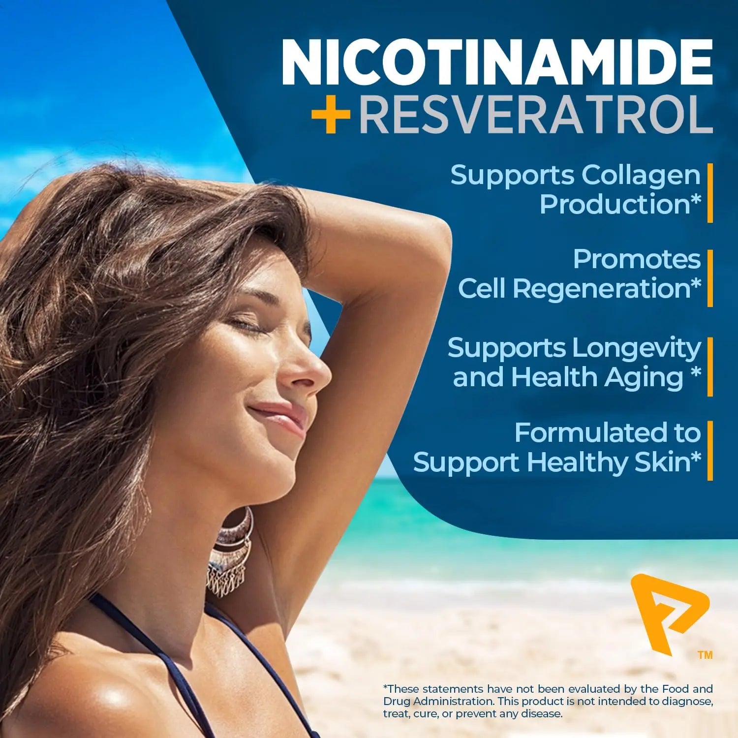 Nicotinamide 500 mg with Resveratrol 100 mg 120 Veggie Capsules - Non-GMO Vitamin B3, Supports Metabolic Health, NAD+, Skin Cell & Mitochondrial Energy Production. Made in USA for Men and Women Prime FormulasBuy Supplements Australia