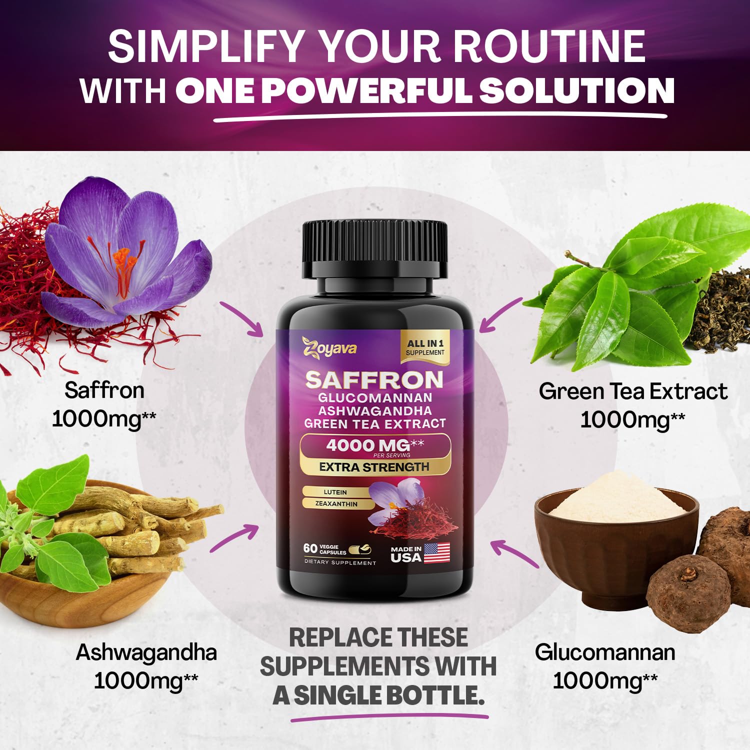 Zoyava Sea Moss 16-in-1 and Saffron 6-in-1 Bundle ZoyavaBuy Supplements Australia