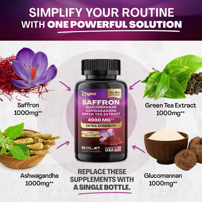 Zoyava Sea Moss 16-in-1 and Saffron 6-in-1 Bundle ZoyavaBuy Supplements Australia
