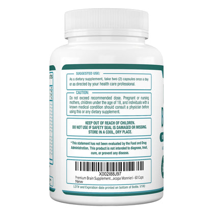 Purely Optimal Brain Booster Nootropic Supplement – Brain Support for Memory, Focus, Clarity, Jitter-Free Energy for Adults, Seniors– with Ginkgo Biloba, Alpha GPC, Lion’s Mane – 60 Capsules Purely OptimalBuy Supplements Australia