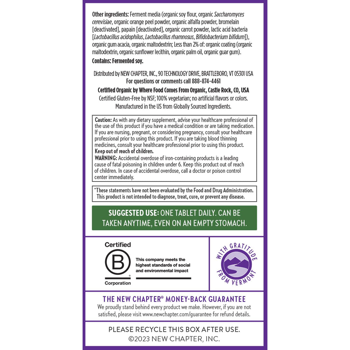 New Chapter Women's Multivitamin for Immune, Beauty + Energy Support with 20+ Nutrients -- Every Woman's One Daily New ChapterBuy Supplements Australia
