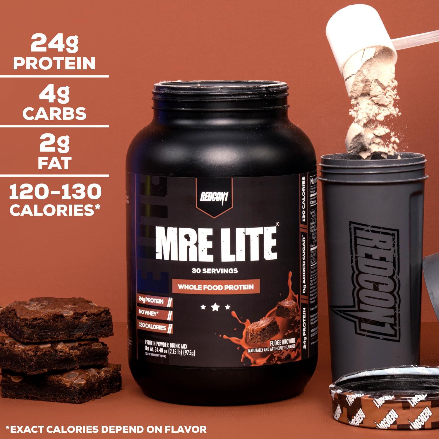 REDCON1 MRE Lite Whole Food Protein Powder, Peanut Butter Cookie - Low Carb & Whey REDCON1Buy Supplements Australia
