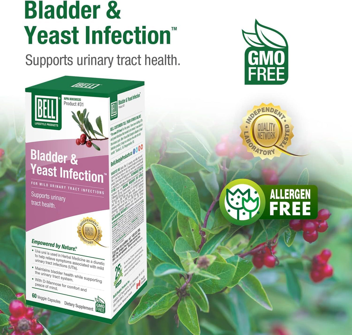 Bell Lifestyle Products Bladder Health and Yeast Balance - 60 Capsules BellBuy Supplements Australia