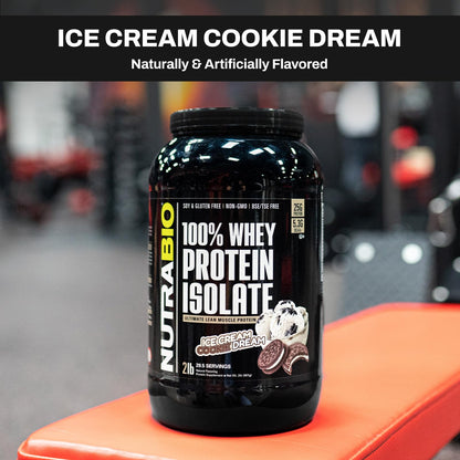NutraBio Whey Protein Isolate Supplement – 25g of Protein Per Scoop with Complete NutraBioBuy Supplements Australia