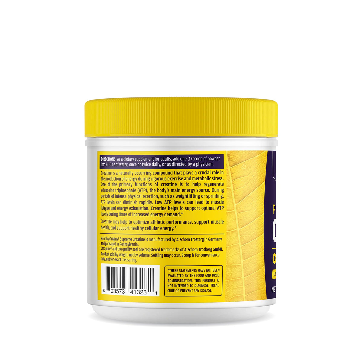 Healthy Origins® Performance Creatine with Creapure®, Unflavored Micronized Powder, Supports Muscle Function, Energy & Recovery, 21.2oz (600g), 120 Servings Healthy OriginsBuy Supplements Australia