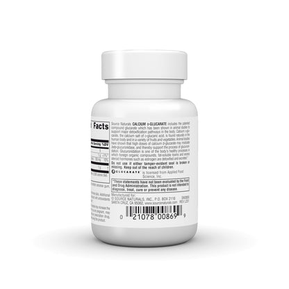 Source Naturals Calcium D-Glucarate, Cellular Detoxifier* 500mg - 30 Tablets Source NaturalsBuy Supplements Australia
