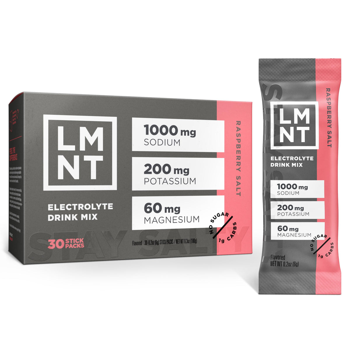 LMNT Zero Sugar Electrolytes - Raspberry Salt | Drink Mix | 30-Count Drink LMNTBuy Supplements Australia