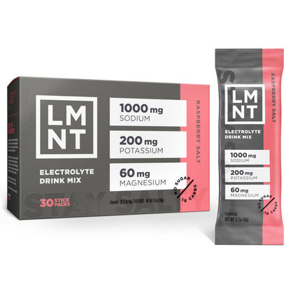 LMNT Zero Sugar Electrolytes - Raspberry Salt | Drink Mix | 30-Count Drink LMNTBuy Supplements Australia