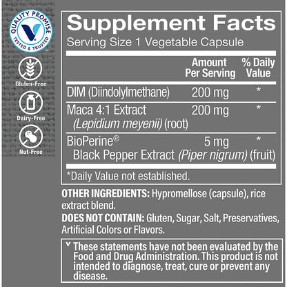 The Vitamin Shoppe DIM Men with BioPerine 200mg - Hormone Balance | Estrogen Metabolism Support | 60 Capsules | Enhanced Absorption The Vitamin ShoppeBuy Supplements Australia