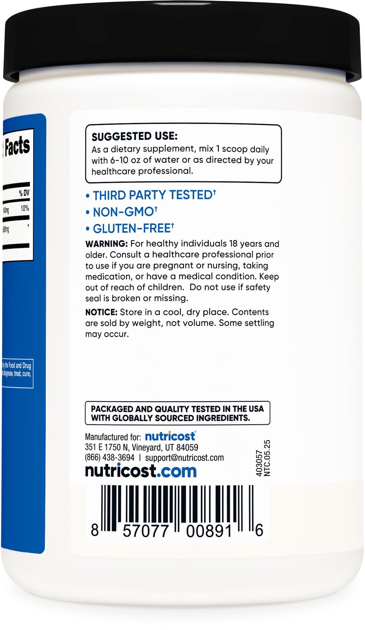 Nutricost HMB Powder (Beta-Hydroxy Beta-Methylbutyrate) 250 Grams - Gluten Free & Non-GMO NutricostBuy Supplements Australia