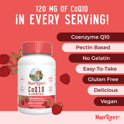 MaryRuth Organics CoQ10 Gummies | Coenzyme Q10 | Gummy Supplements for Heart Health & Cellular Health | Antioxidant | CoQ10 120 mg | Vegan | Non-GMO | Gluten Free | 60 Count | 1 Month Supply MARYRUTH'SBuy Supplements Australia