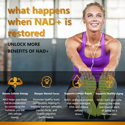 UNcena NAD Supplement 1500mg - Liposomal NAD+ Nicotinamide Riboside with Resveratrol, NAD Plus Boosting - Support Cellular Health, Stamina & Healthy Aging for Women & Men- 120 Capsules UNcenaBuy Supplements Australia