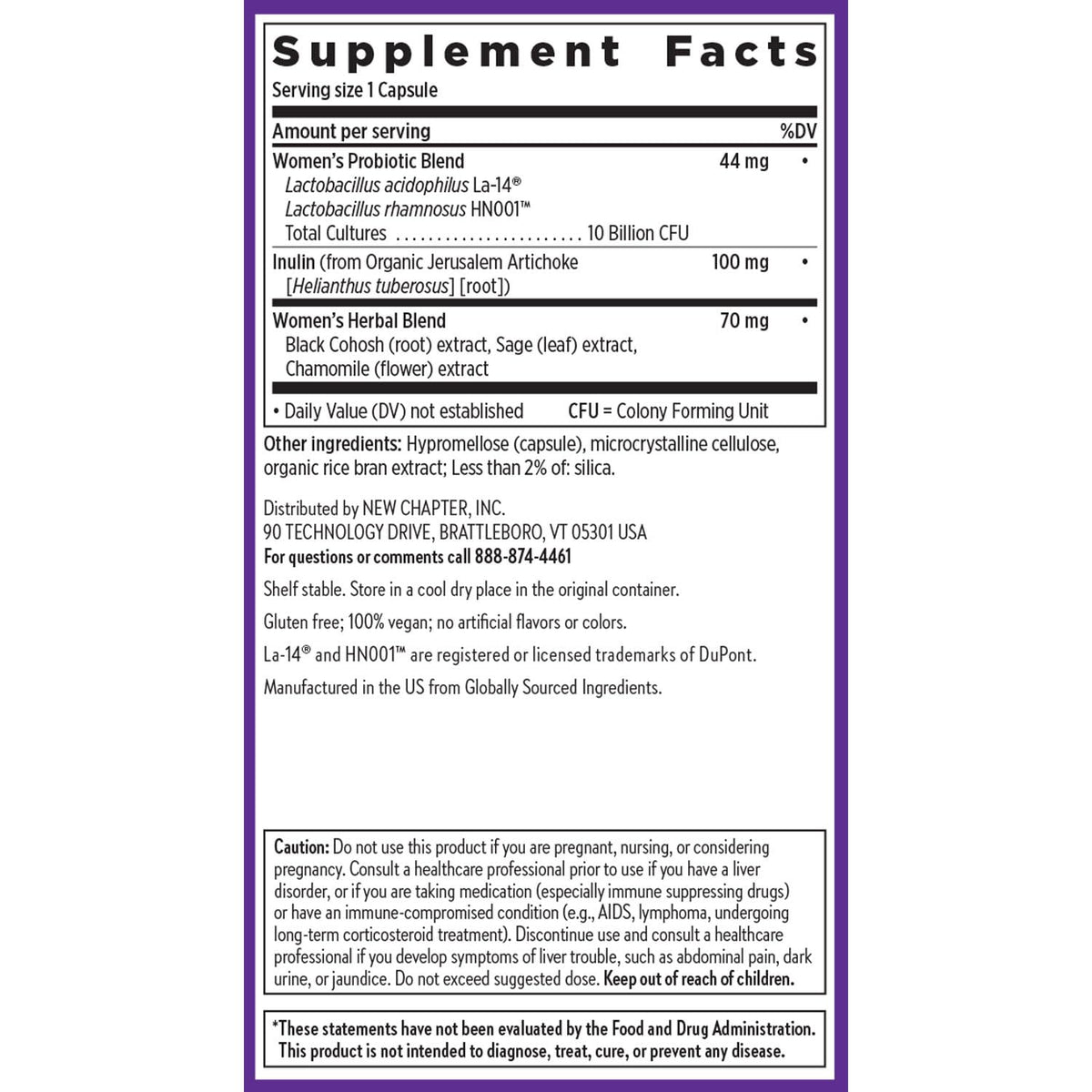 New Chapter All-Flora Probiotic Menopause Balance, Ultra-Concentrated Probiotics for Women with Black Cohosh for Menopause Hot Flashes, 100% Vegan, 30 Vegan Capsules New ChapterBuy Supplements Australia