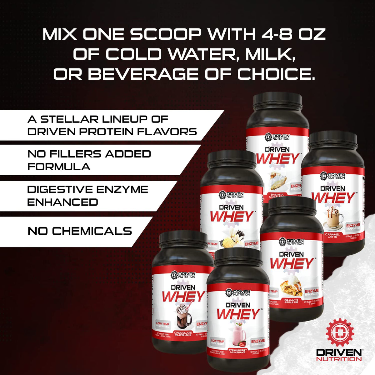 Driven WHEY- Grass Fed Whey Protein Powder: Delicious, Clean Protein Shake- Improve Driven NutritionBuy Supplements Australia