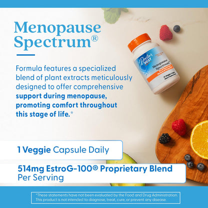 Doctors Best Menopause Spectrum, Broad Spectrum Menopausal Support, Non-GMO, Gluten Free, Soy Free, Vegan 30 Veggie Caps Doctor's BESTBuy Supplements Australia