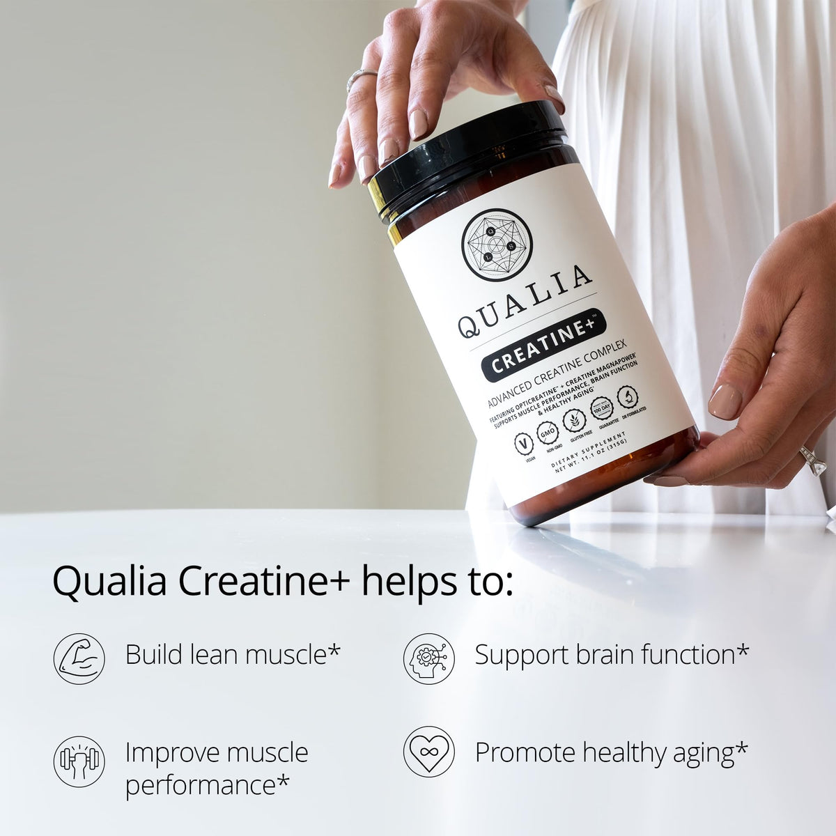 Qualia Creatine | Advanced Creatine Complex | 2 Sources + Magnesium | Optimized Absorption | Muscle Performance, Brain Function, & Healthy Aging QUALIA LIFE SCIENCESBuy Supplements Australia