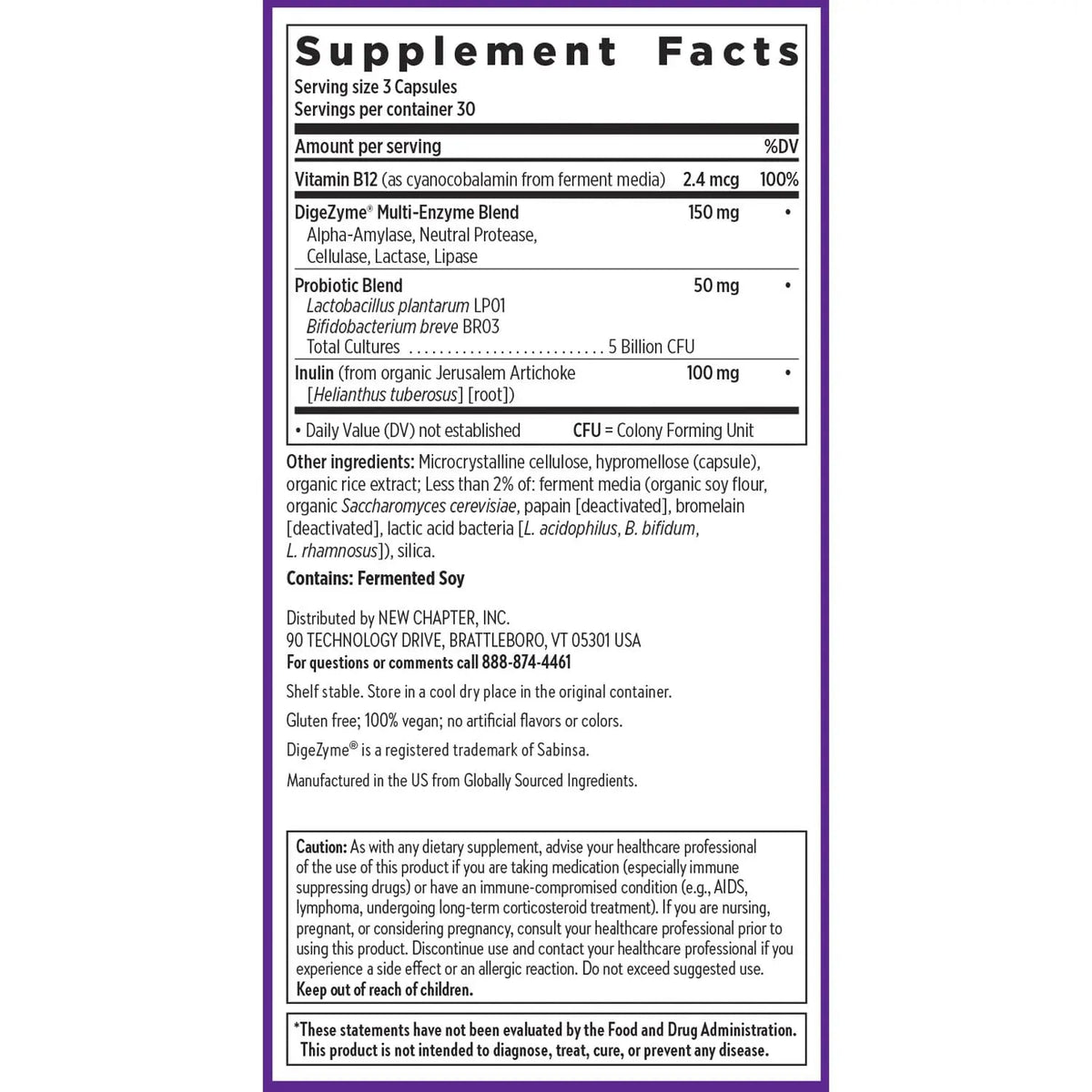 New Chapter All-Flora Enzyme Complex with Probiotics Relieves Bloating & Gas - Clinical-Strength Digestive Enzymes + Ultra-Concentrated Probiotics + Fermented Vitamin B12, 90 Vegan Capsules New ChapterBuy Supplements Australia