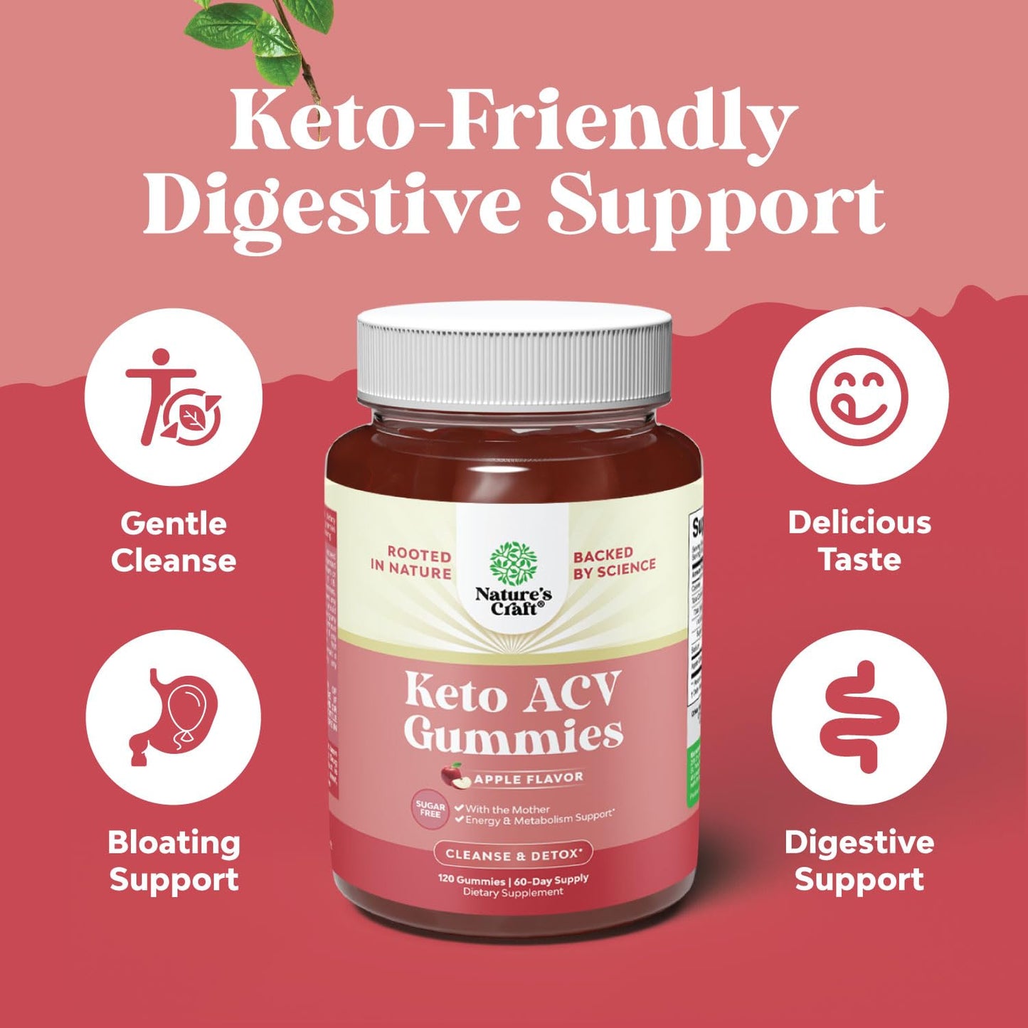 Vegan Advanced Keto ACV Gummies - Keto Apple Cider Vinegar Gummies Sugar Free Natures CraftBuy Supplements Australia