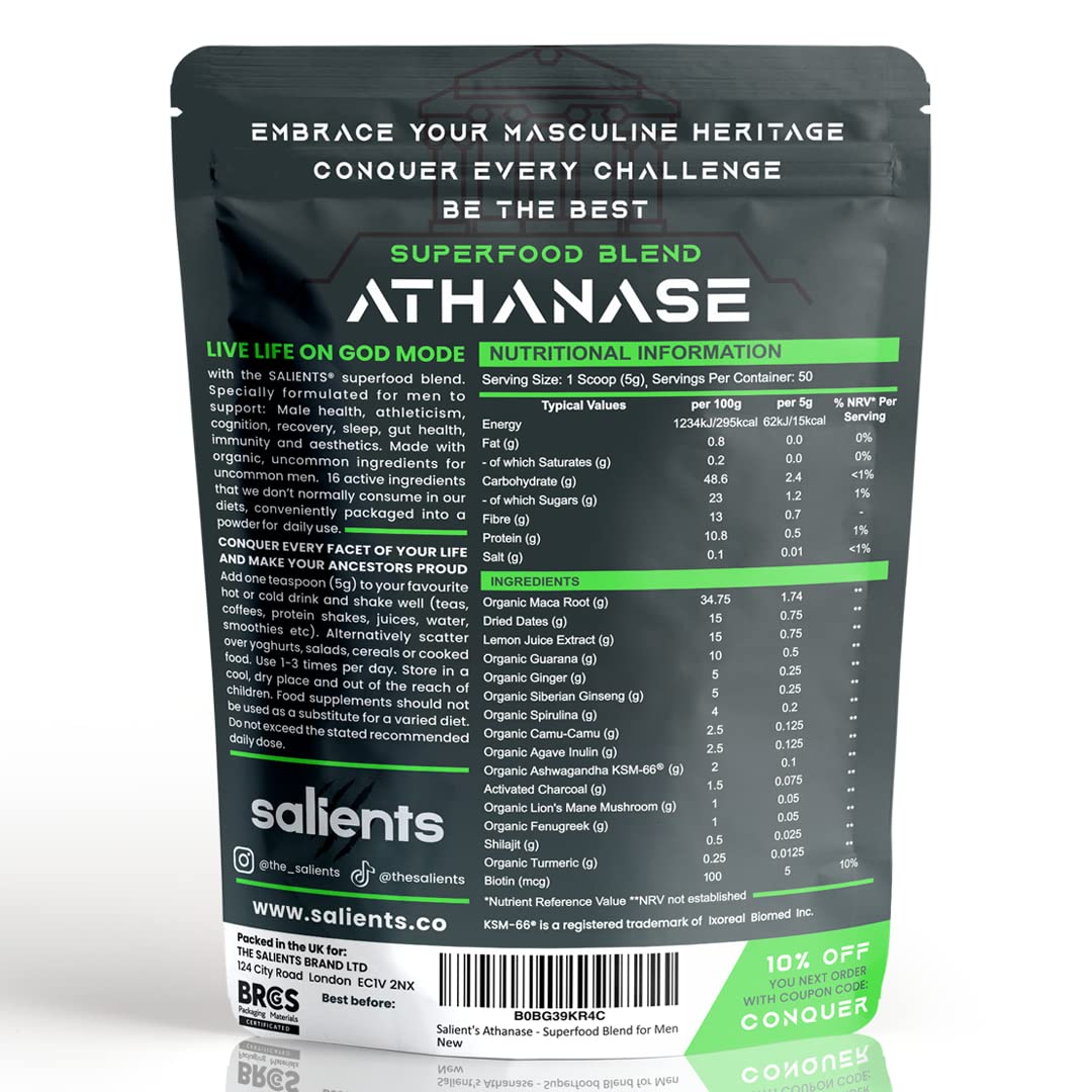 SALIENTS® ATHANASE® | Men's Super Greens Powder | Superfood Powder Blend SalientsBuy Supplements Australia