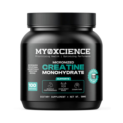 MYOXCIENCE Micronized Creatine | Supports Muscle Performance, Lean Body Mass, & Cognition | 100 Servings MYOXCIENCEBuy Supplements Australia
