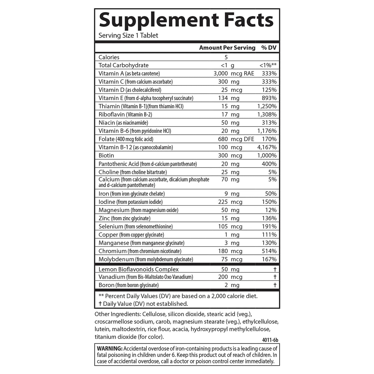 Carlson - Super 1 Daily, Vegetarian Multiple Formula, Multivitamin, Optimal Wellness, 120 Tablets Carlson