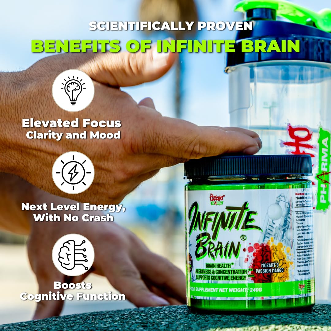 Psycho Pharma. Infinite Brain Nootropic Game Changer. Compete Win (Plato's Lemon Punch, 30 Serving) Psycho PharmaBuy Supplements Australia