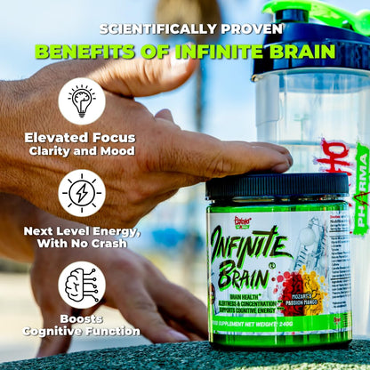 Psycho Pharma. Infinite Brain Nootropic Game Changer. Compete Win (Plato's Lemon Punch, 30 Serving) Psycho PharmaBuy Supplements Australia