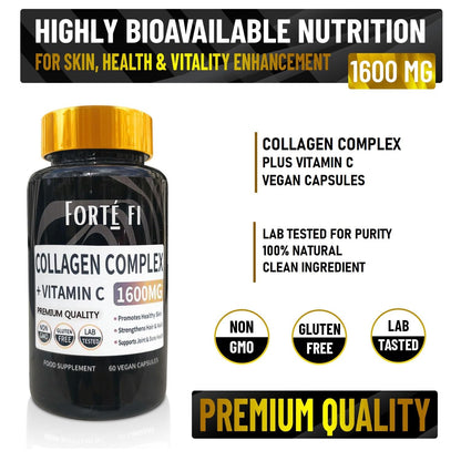 Pure Collagen with Vitamin C - Collagen Supplements for Women & Men - Use with Multivitamin Tablets GenericBuy Supplements Australia