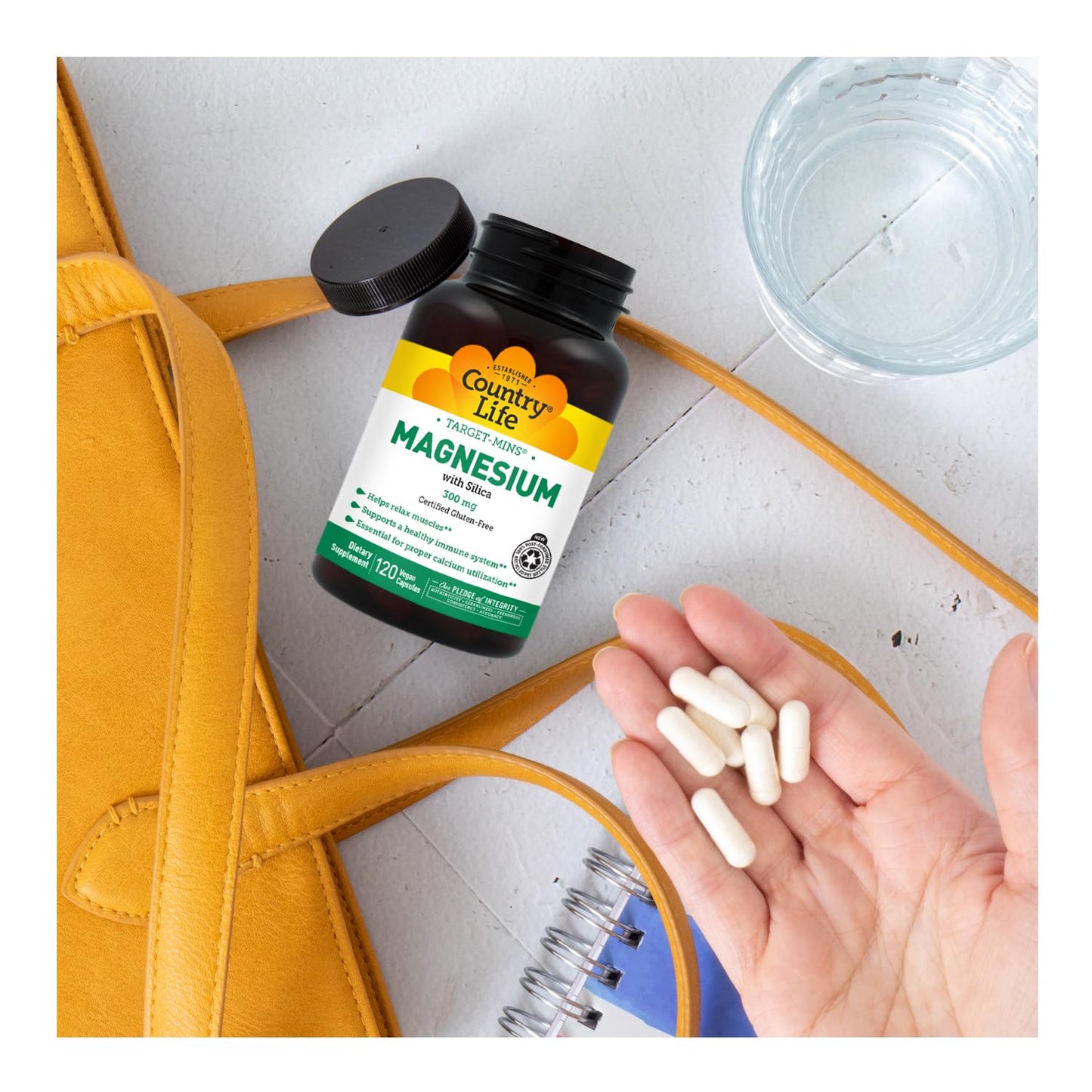 Target-Mins Magnesium with Silica 300 mg 120 Vegetarian Capsules Country LifeBuy Supplements Australia