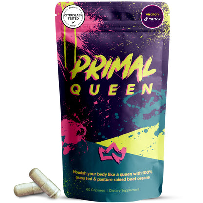 Primal Queen Female-Optimized Beef Organ Superfood Supplement (Beef Liver, Kidney, Heart, & 3 More) - 100% Grass Fed, Pasture Raised - 3rd Party & Clinically Tested Primal QueenBuy Supplements Australia