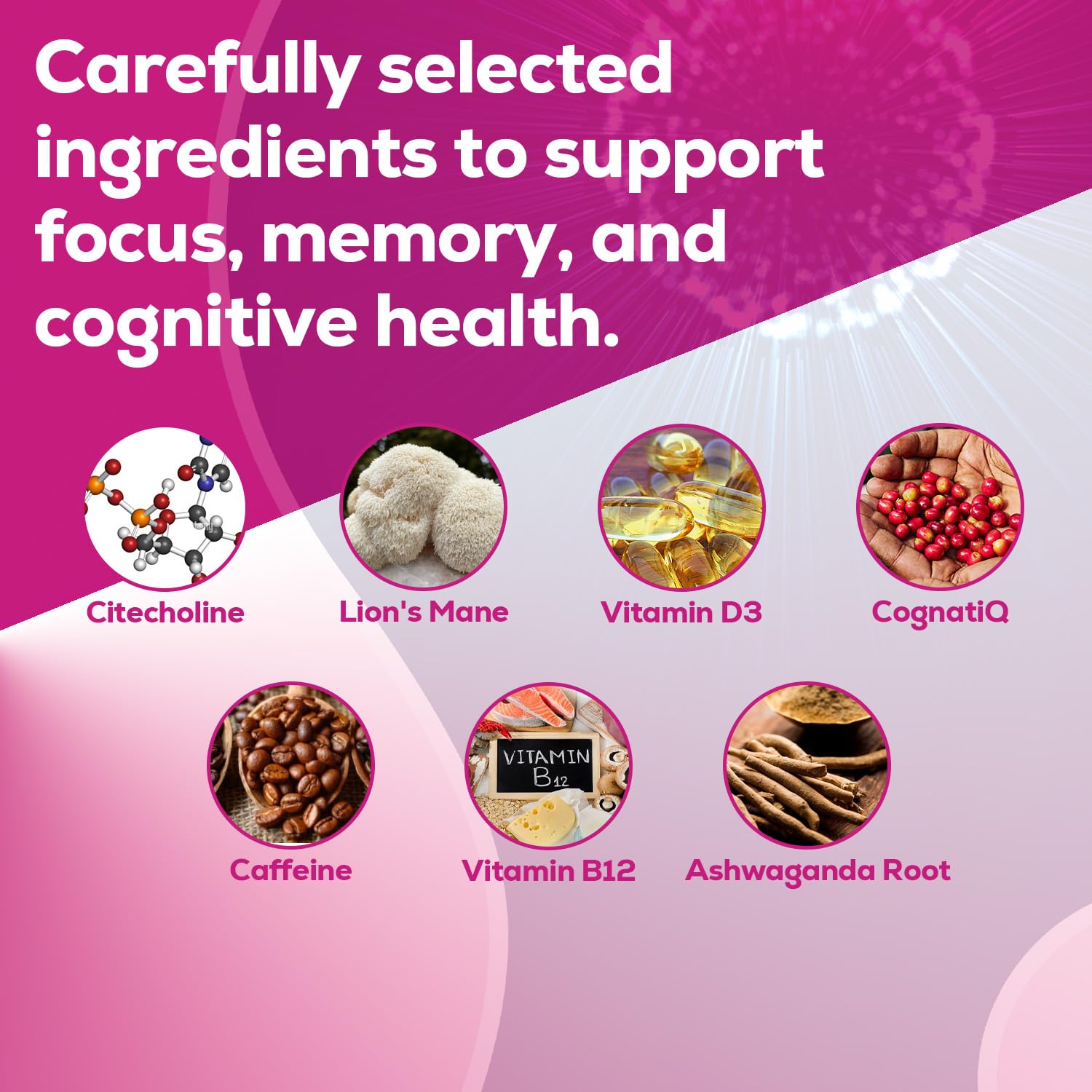 Just Thrive Focus & Memory Capsules – Nootropic Brain Supplement for Clarity, Concentration, Memory Support, & Energy – Citicoline, Lion’s Mane, Vitamins B12 & D3 Just ThriveBuy Supplements Australia