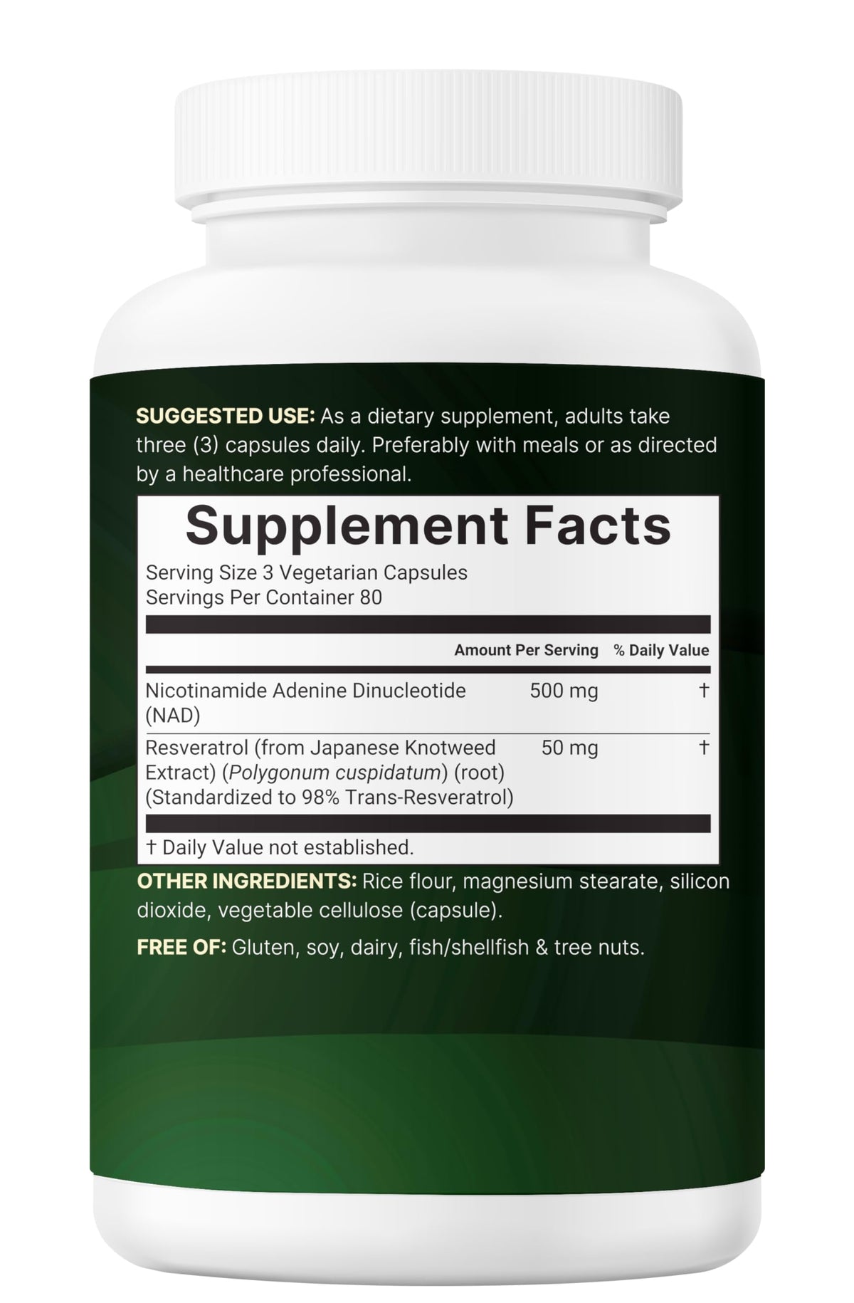 Micro Ingredients NAD+ 500mg with Resveratrol, 240 Veggie Capsules | 2-in-1 NAD Supplement for Women & Men | NMN Pathway Alternative | Non-GMO, Gluten Free Micro IngredientsBuy Supplements Australia