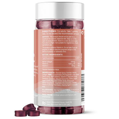 Collagen Gummies with Vitamins A and C, 500mg of Marine Collagen Per Serving, Advanced Skin Support, Feel AmazingBuy Supplements Australia