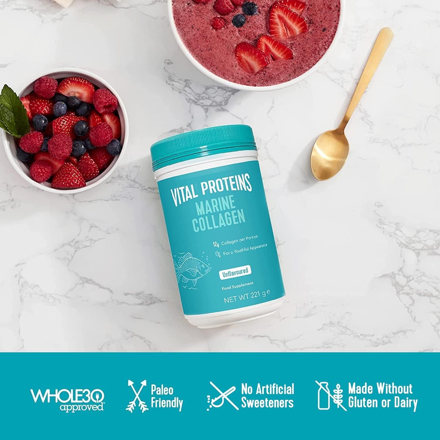 Vital Proteins Marine Collagen Peptides Powder Supplement - Hydrolyzed Collagen TudorBuy Supplements Australia