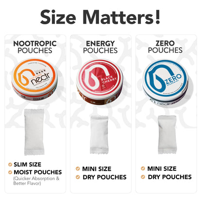 Nectr Energy Zero Pouches - No Caffeine, No Sugar, Zero Calories Mini Pouches for Oral Fixation and Stress Relief - 4 Pucks of 20 - Sweet Mango Flavor NectrBuy Supplements Australia