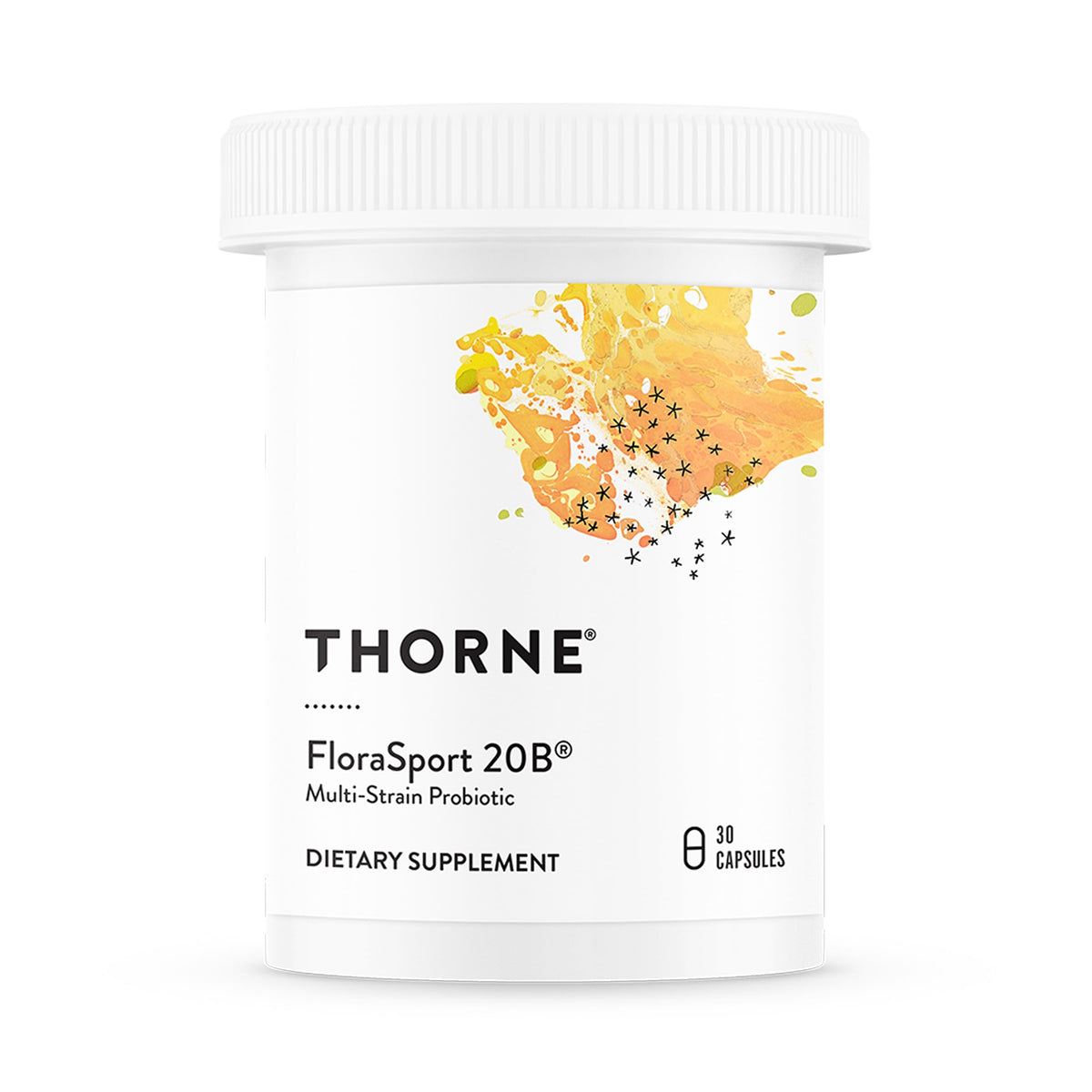THORNE - FloraSport 20B - Shelf-Stable Probiotic Blend - Supports Gut, Immune & Digestive Health - Occasional Gas, Bloating, Diarrhea & Constipation Relief* - NSF Certified for Sport - 30 Capsules THORNE buy supplements Au