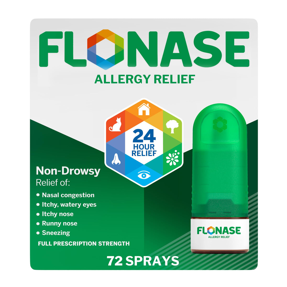 Flonase Allergy Relief Nasal Spray, 24 Hour Non Drowsy Allergy Medicine, Metered Nasal Spray - 72 Sprays - Fall and Seasonal Allergy Relief Flonase buy supplements Au