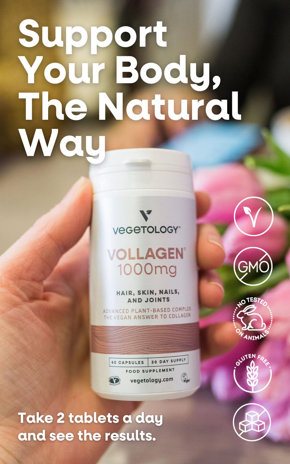 Vegetology Vollagen® Plant Based Complex – Plant Based Protein Alternative to Collagen VEGETOLOGYBuy Supplements Australia