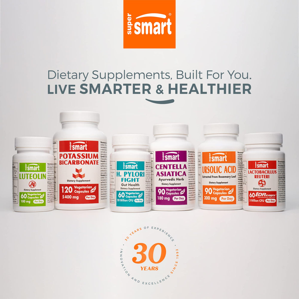 Supersmart - Lactobacillus Reuteri 5 Billion CFU per Day (Probiotic Supplement) SupersmartBuy Supplements Australia