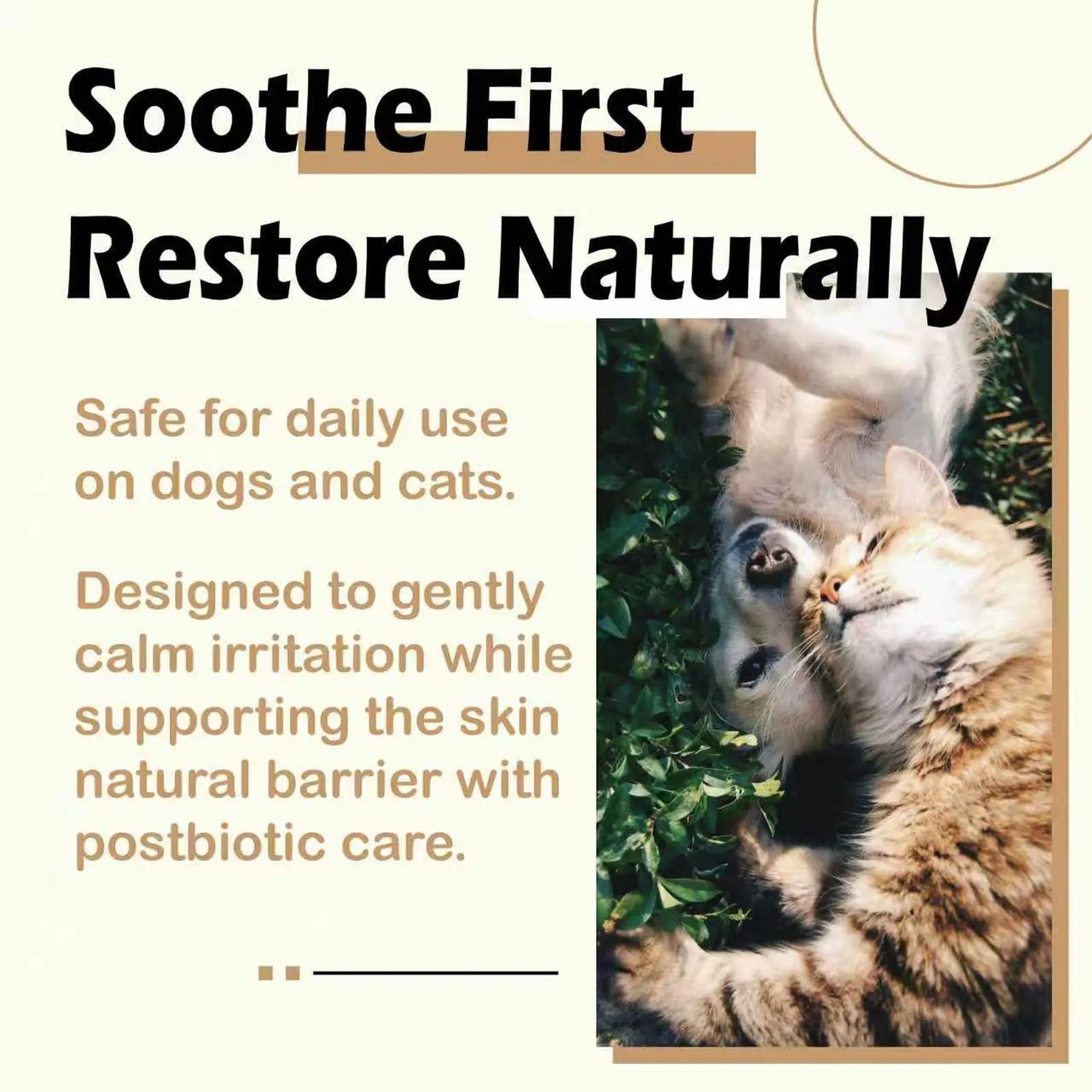 NUVON Pet Skin Soothing Spray, Postbiotics Restoration Spray for Dogs & Cats, Reduce Irritation, Rebuild Skin Barrier - 3.38 fl oz LwefaoBuy Supplements Australia