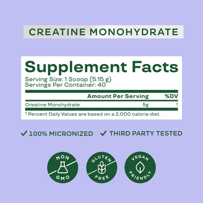 Bloom Nutrition Creatine Monohydrate Powder, 5g Micronized Creatine per Serving, Supports Muscle Recovery, Strength, Endurance, Pre or Post Workout, Gluten Free, Non GMO, Unflavored, 40 SVG, 7.3 oz Bloom NutritionBuy Supplements Australia