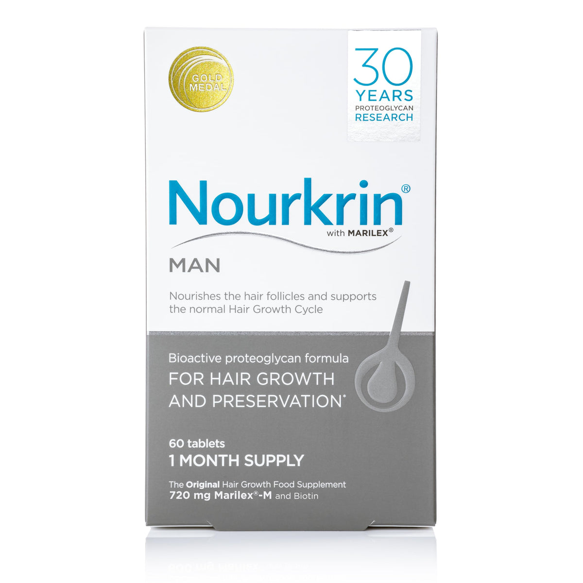 Nourkrin Man 60 Tablets (1 Month Supply) NourkrinBuy Supplements Australia