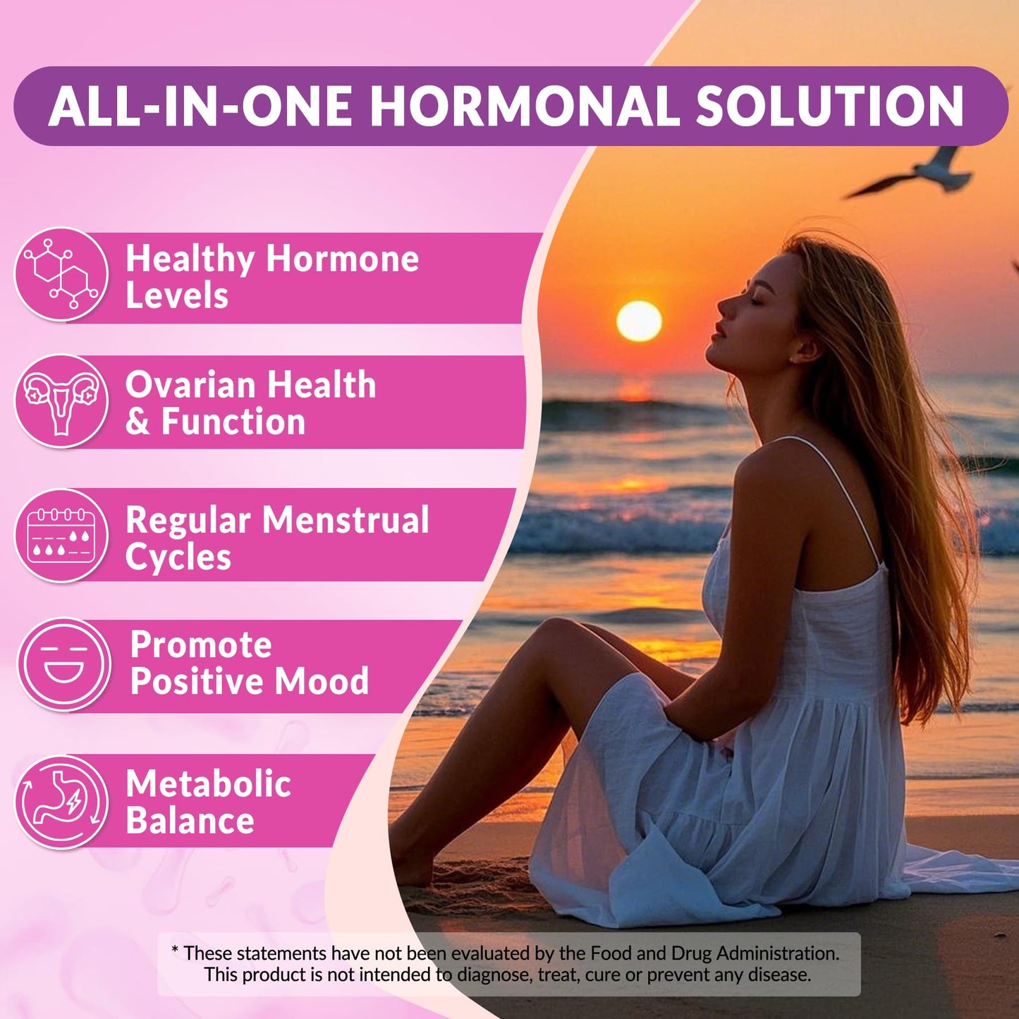 Myo-Inositol & D-Chiro Inositol, Hormone Balance for Women | Sugar Free Inositol Gummies w/Omega 3, MTHF Folate, Vitamin D3, B12, Magnesium & Zinc for Ovarian Health, Ideal 40:1 Ratio, Vegan, 60 Cts NEVISSBuy Supplements Australia