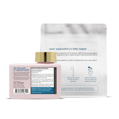 Loyal Boric Life Suppositories 600mg Bundle with Applicator, 30 Suppositories & 15 Applicators LoyalBuy Supplements Australia