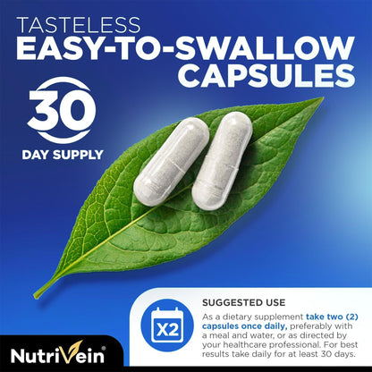 Nutrivein Premium NAD + Resveratrol Supplement 600 mg - 30 Servings (60 Capsules): Powerful Synergistic NAD Resveratrol Supplement - Aging, Cognition, Metabolism, & Overall Well-Being NutriveinBuy Supplements Australia