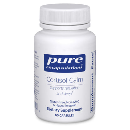 Pure Encapsulations Cortisol Calm - Supports Cortisol Health & Relaxation - Contains Ashwagandha & L-Theanine - Restful Sleep - 60 Capsules Pure EncapsulationsBuy Supplements Australia