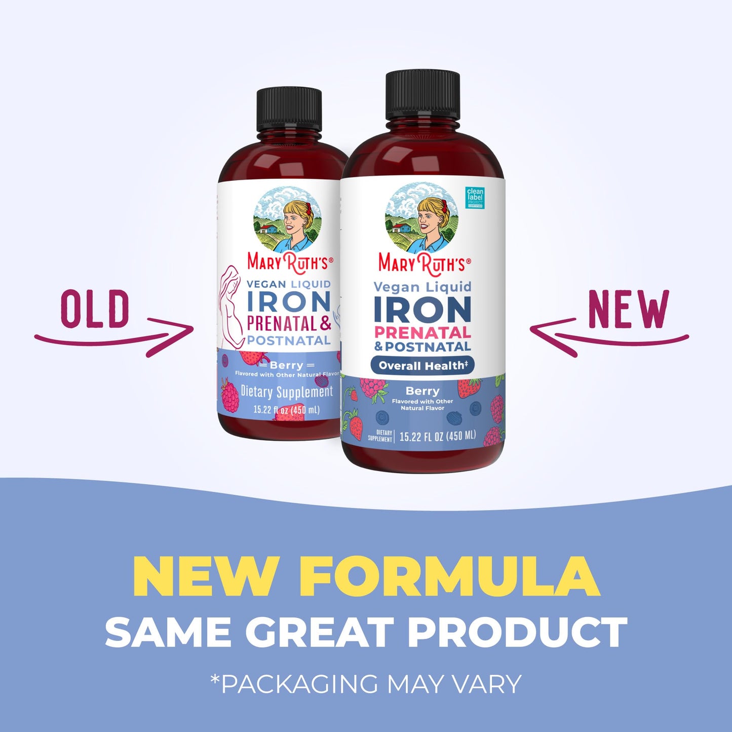 MaryRuth Organics | Liquid Iron Supplement Prenatal & Postnatal for Pregnant & Lactating | Iron Deficiency | Immune Support | Sugar/Gluten Free | Vegan | Non-GMO | 15.22 Fl Oz MARYRUTH'SBuy Supplements Australia